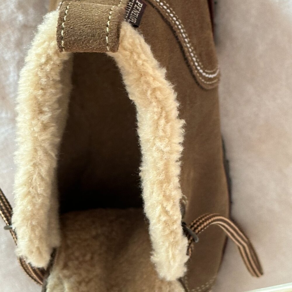 NWOT Penelope Chilvers Alto Shearling Lined Boots in Peat Women's US 8 EU 39 - Picture 2 of 9